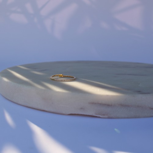 Bague Arianne oxyde blanc