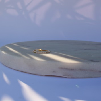 Bague Arianne oxyde blanc