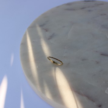 Bague Arianne oxyde noir