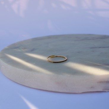 Bague Arianne oxyde noir