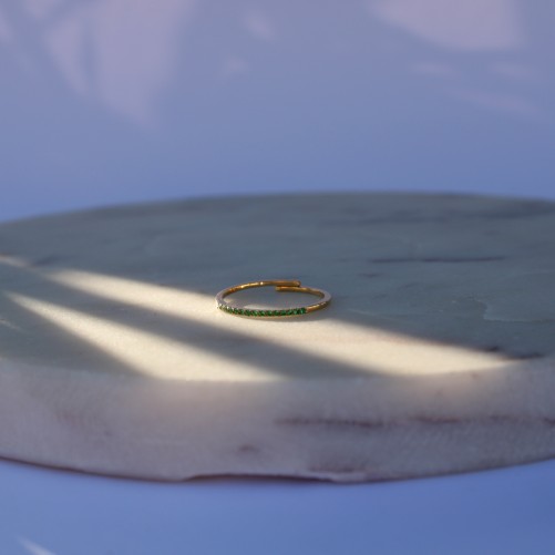 Bague Arianne oxyde vert
