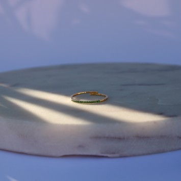 Bague Arianne oxyde vert