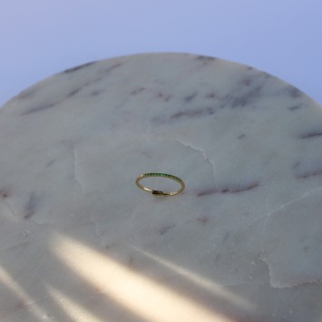 Bague Arianne oxyde vert