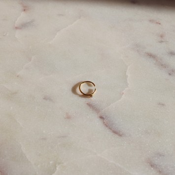 Piercing nez anneau strass rond