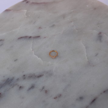 Piercing nez anneau zircon carré