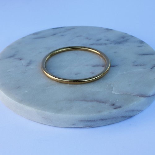 Bracelet jonc large effet brossé