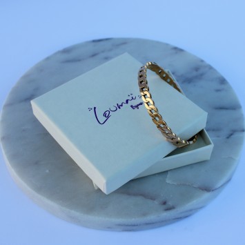 Bracelet rigide ovale à maillons