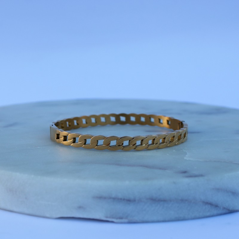 Bracelet rigide ovale à maillons