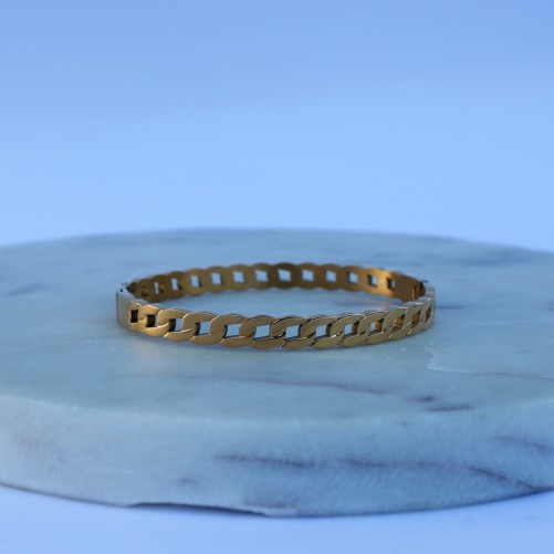 Bracelet rigide ovale à maillons