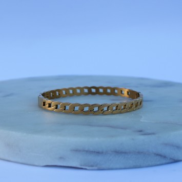 Bracelet rigide ovale à maillons