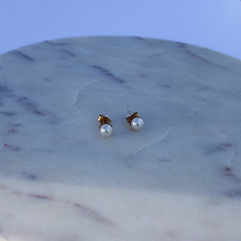 Boucles perle 6mm Boucles perle 6mm