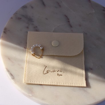 earcuff perle et chaîne