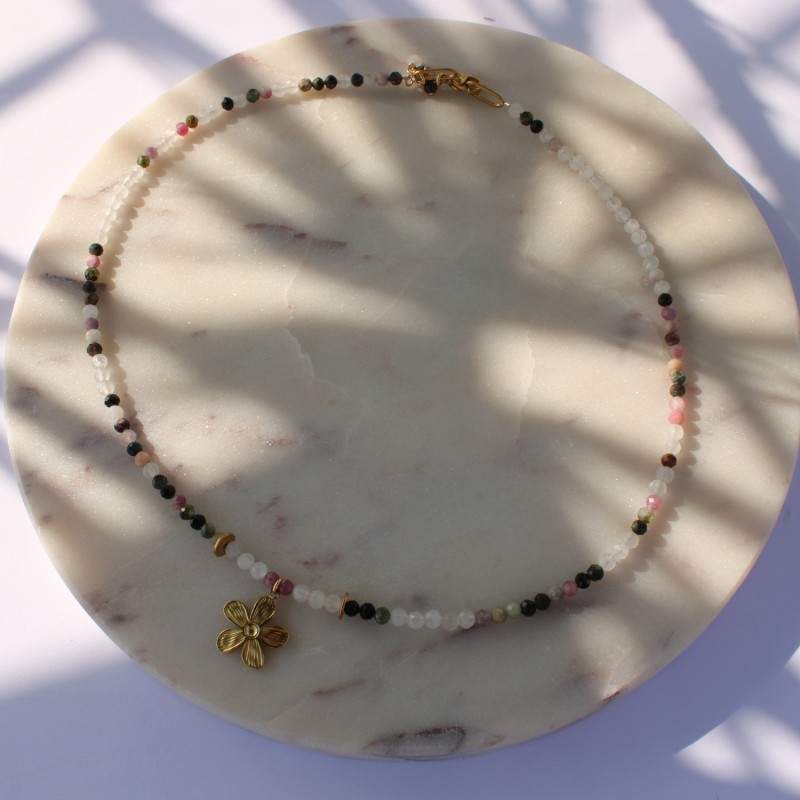 Collier Flower pink Collier Flower pink