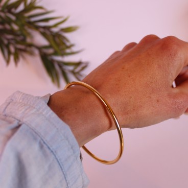 Bracelet jonc effet brossé