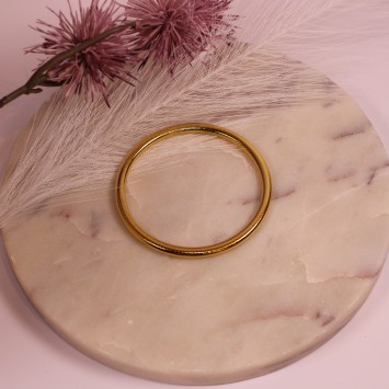 Bracelet jonc large effet brossé