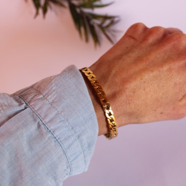 Bracelet rigide ovale à maillons